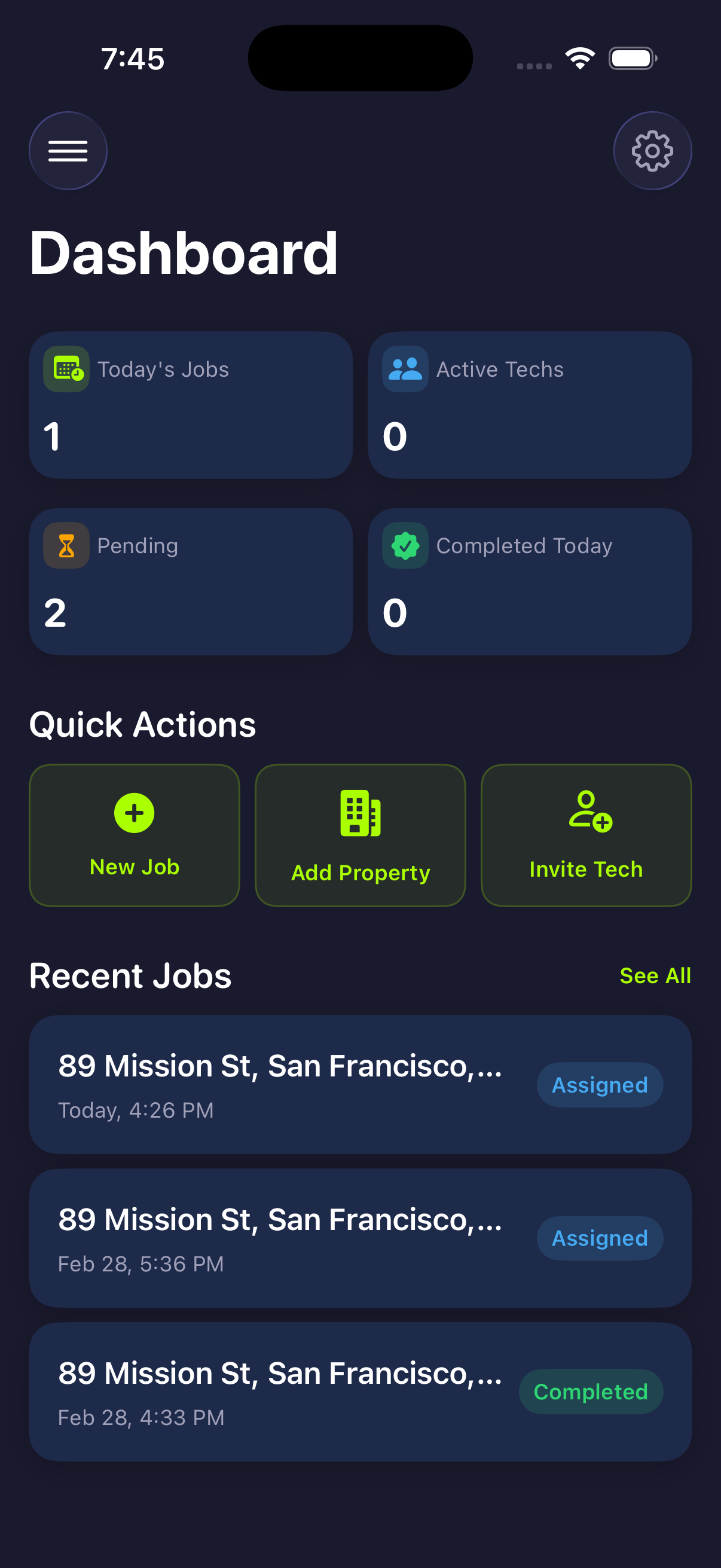 Dashboard